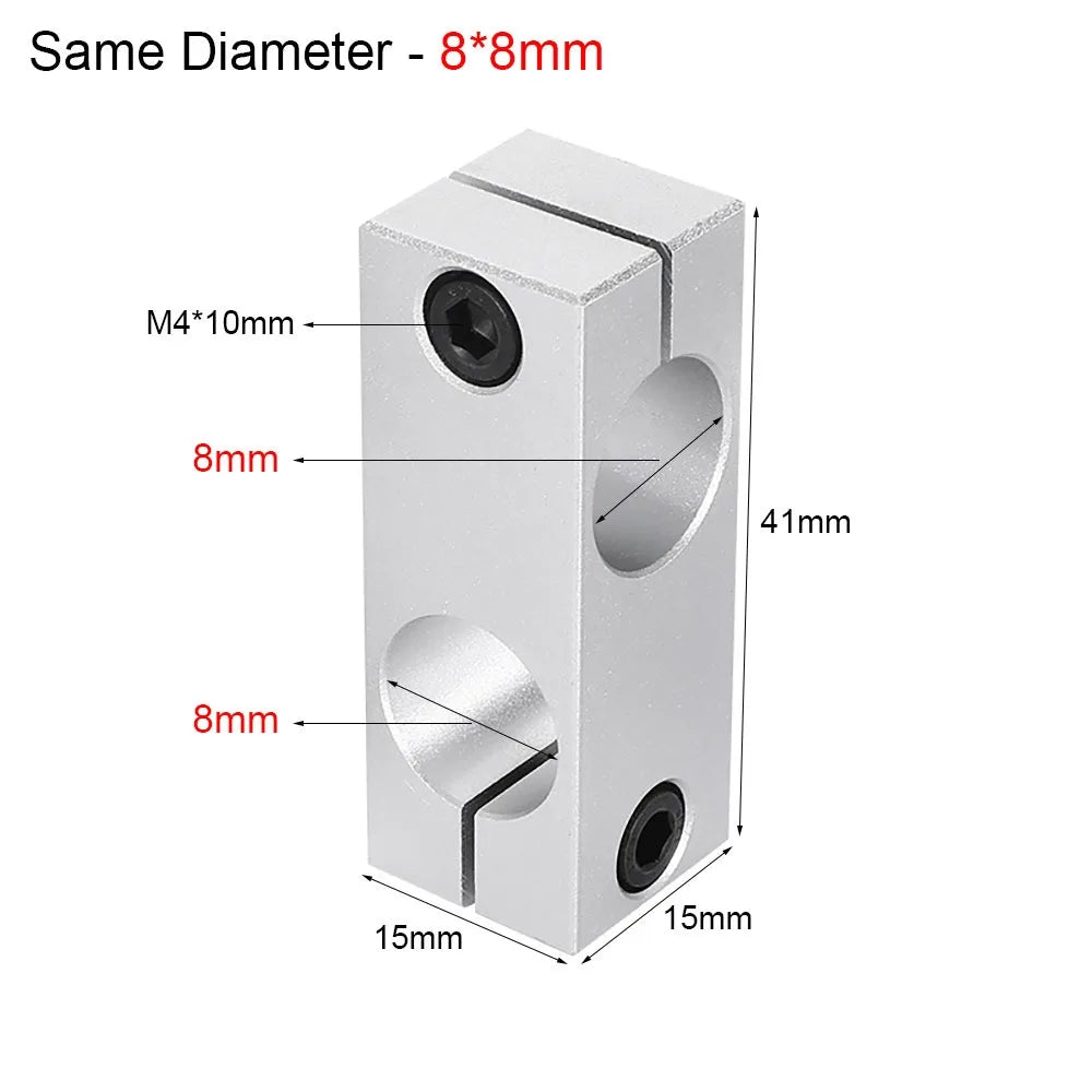 Aluminum Alloy Cross Clamp – Optical Axis Pipe Fixing Bracket