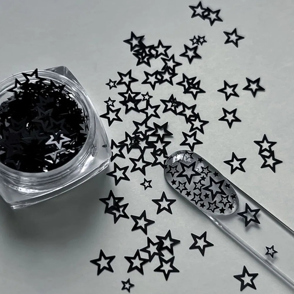 Star Glitter Nail Charms – Crystal Sequin DIY Nail Art Decor