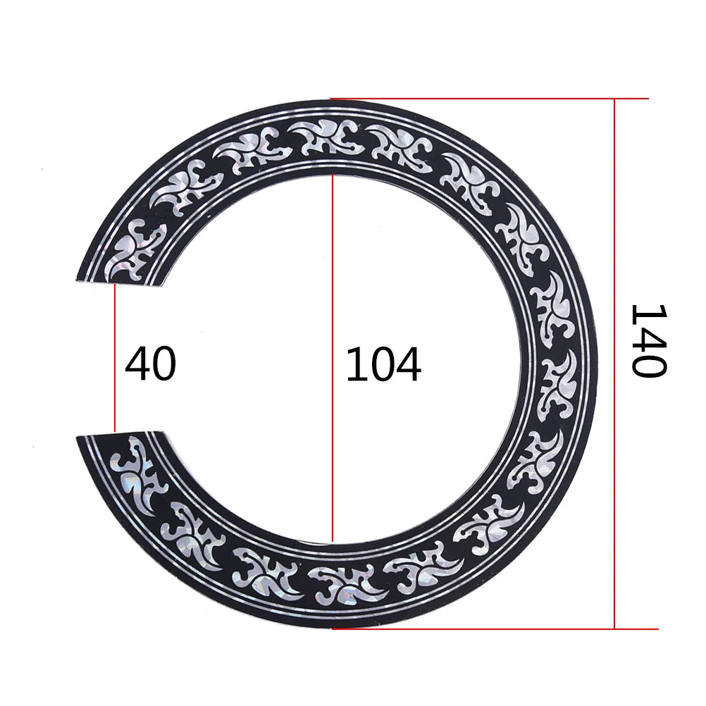 Guitar Sound Hole Rosette Inlay – Hard PVC 94mm & 104mm