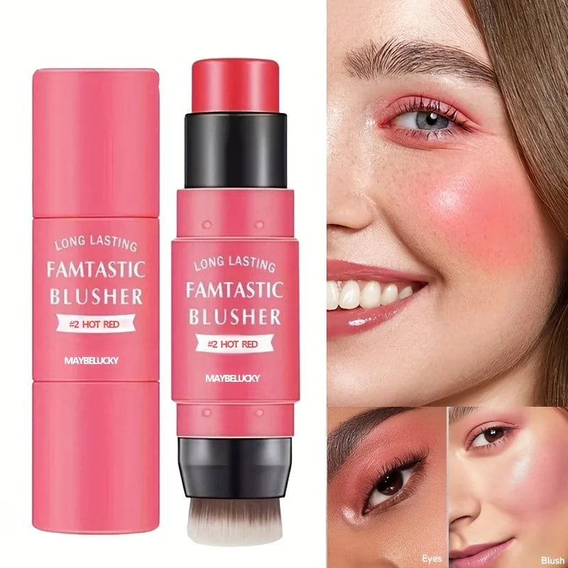 SAMMY Sponge Blush Stick – Matte Velvet Dual-Use Facial Blush
