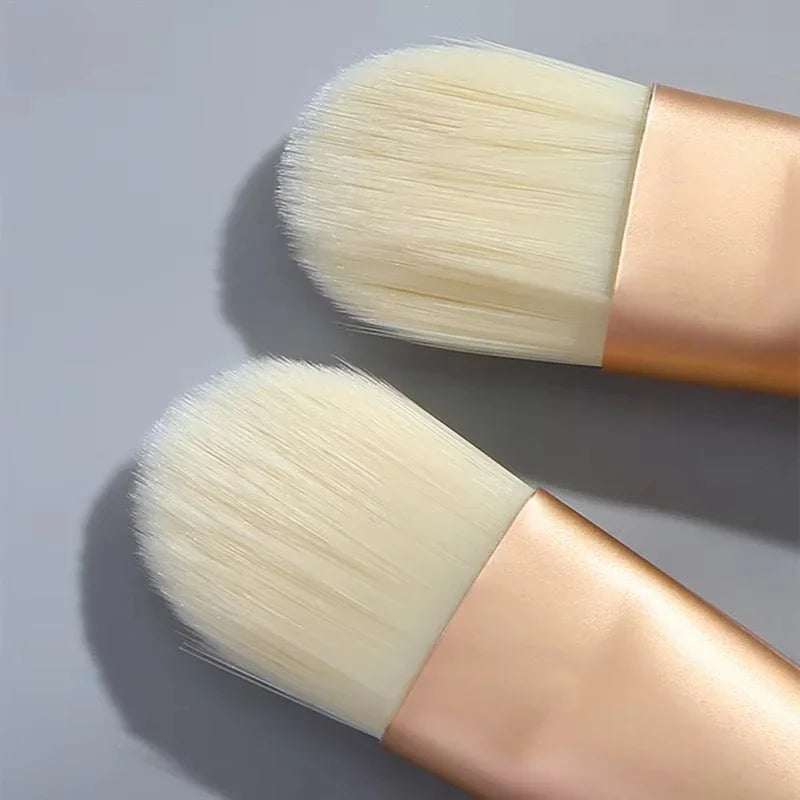 Fan-Shaped Facial Mask Brushes – Soft Fiber Wood Handle 10/20/50pk