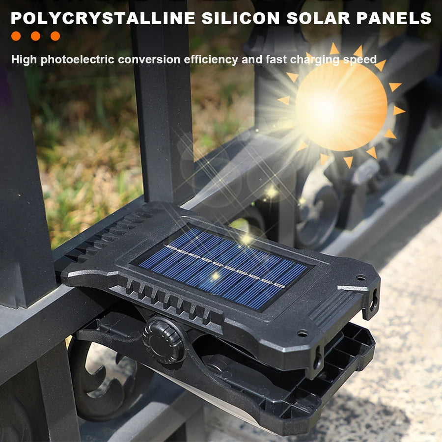 LED Solar Clip Light – Motion Sensor Outdoor Garden Lamp
