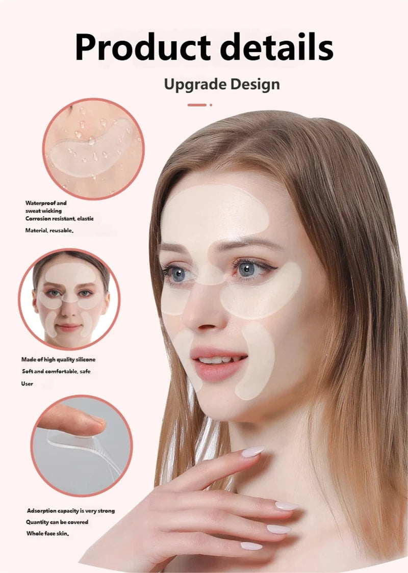 Silicone Anti-Wrinkle Face Patches – Reusable Forehead & Eye Pads