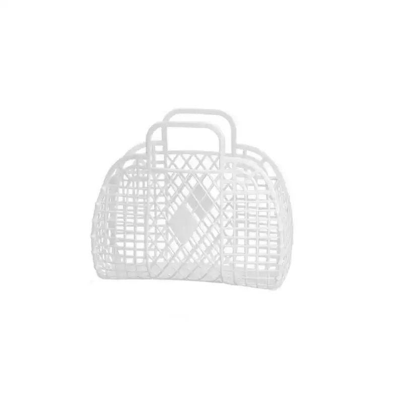 Waterproof Hollow Jelly Tote Basket – Beach, Bath & Storage