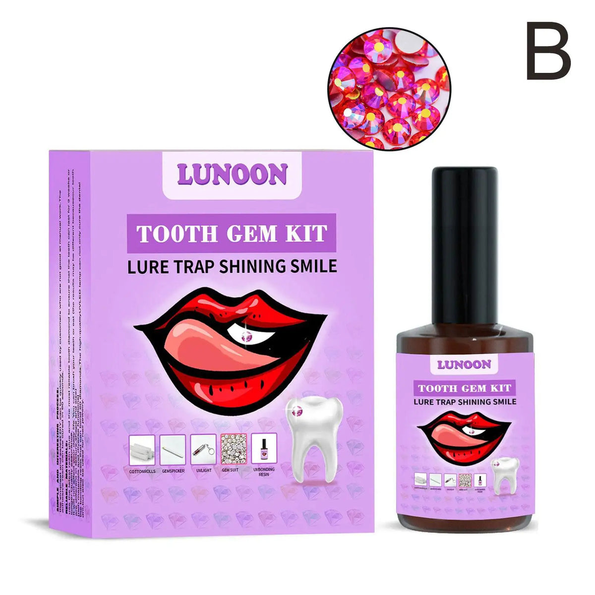 DIY Tooth Gem Kit – Crystal Tooth Jewelry with UV LED Light