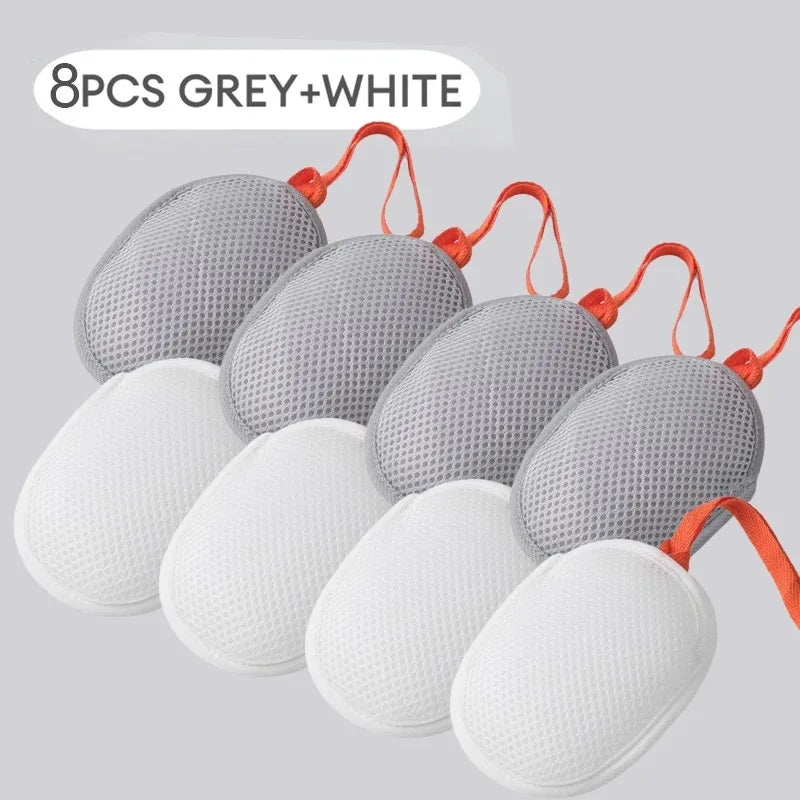 Mesh Soap Bag Foaming Exfoliator Pouch – 1–8 Pack Bath Scrubber