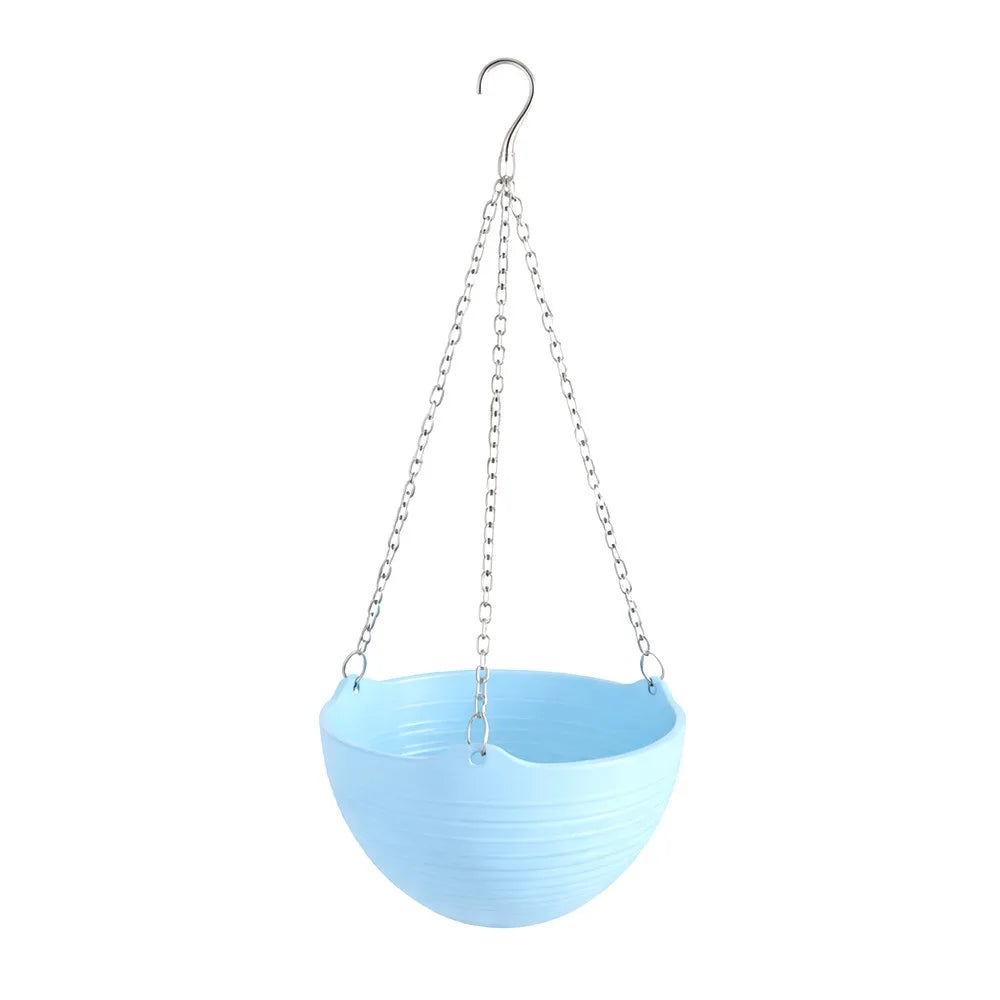 Self-Watering Hanging Basket Flower Pot – 9 Colors, PP