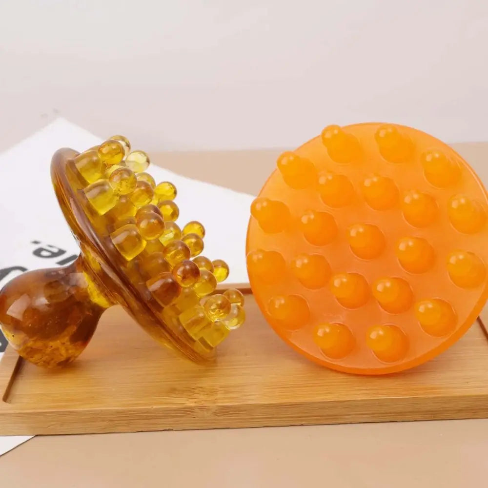 Resin Meridian Massage Brush – Scalp, Abdomen & Full Body