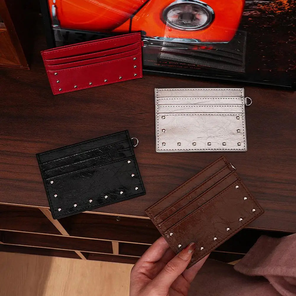 Ultra Thin Mini Card Holder Wallet – Multi-Slot PU Purse