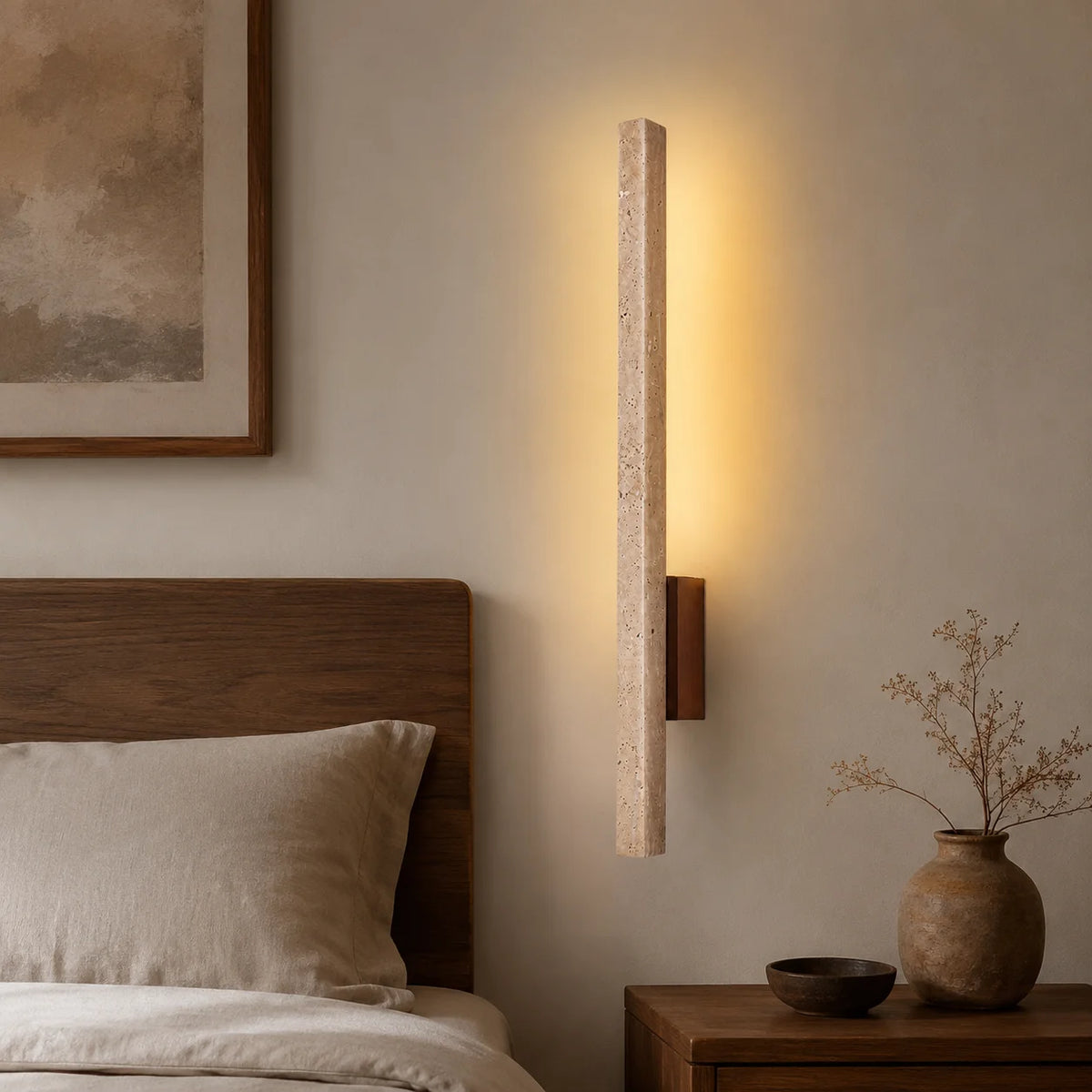 Wabi-Sabi Linear Wall Sconce – Sculptural LED Strip Light