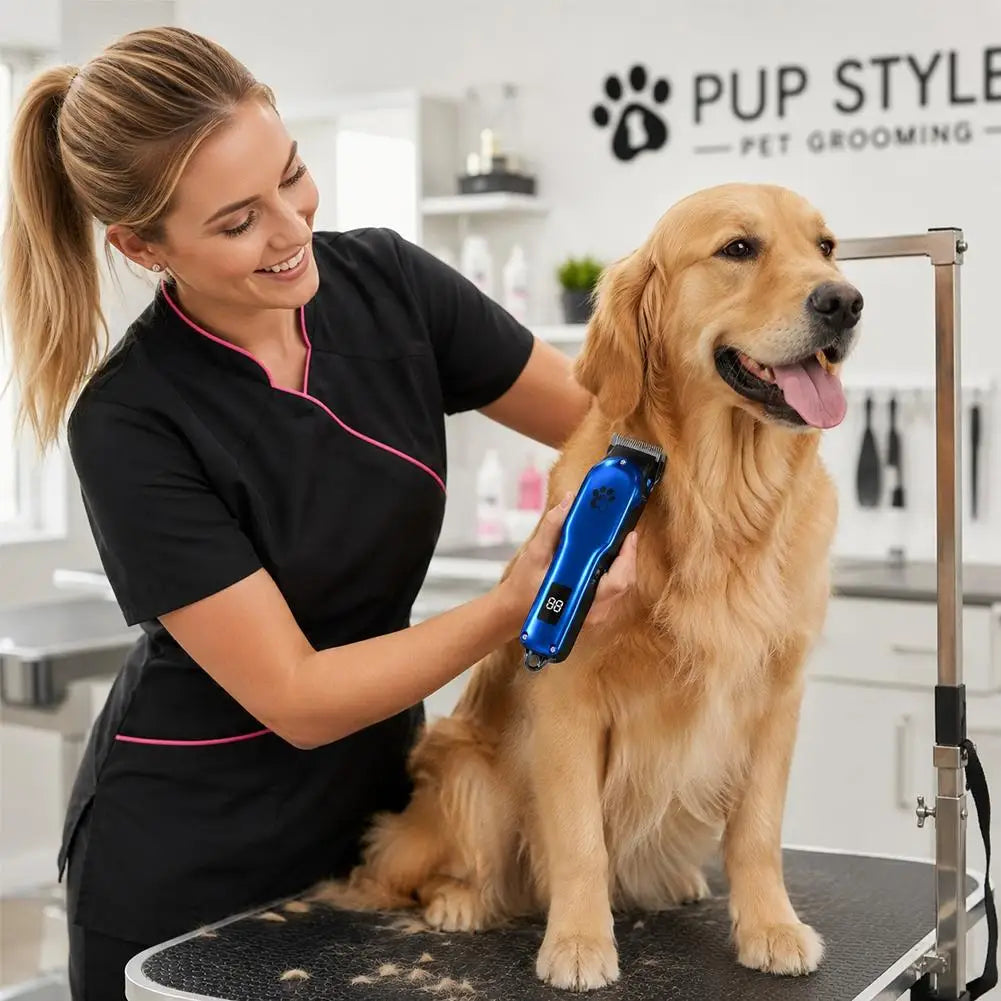 USB Rechargeable Electric Dog & Cat Clipper – Low Noise Groomer