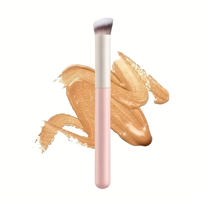 Pink Concealer Eye Socket Blending Brush – Wool Fiber