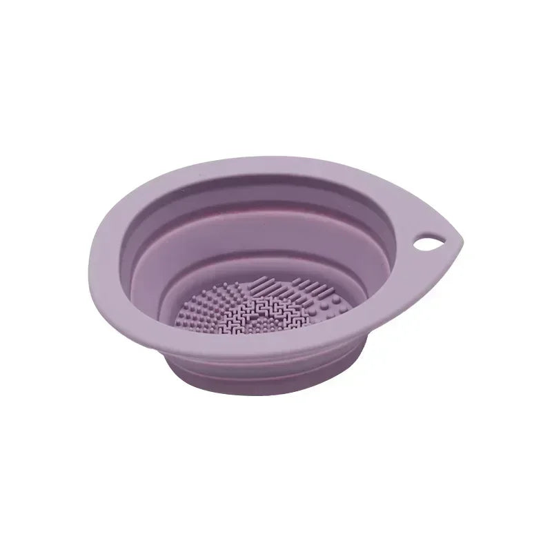 Silicone Makeup Brush Cleaner Bowl – Foldable Washing Mat