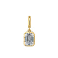 Women's Dainty CZ Pendant Necklace | Mixed Metal Bead Chain