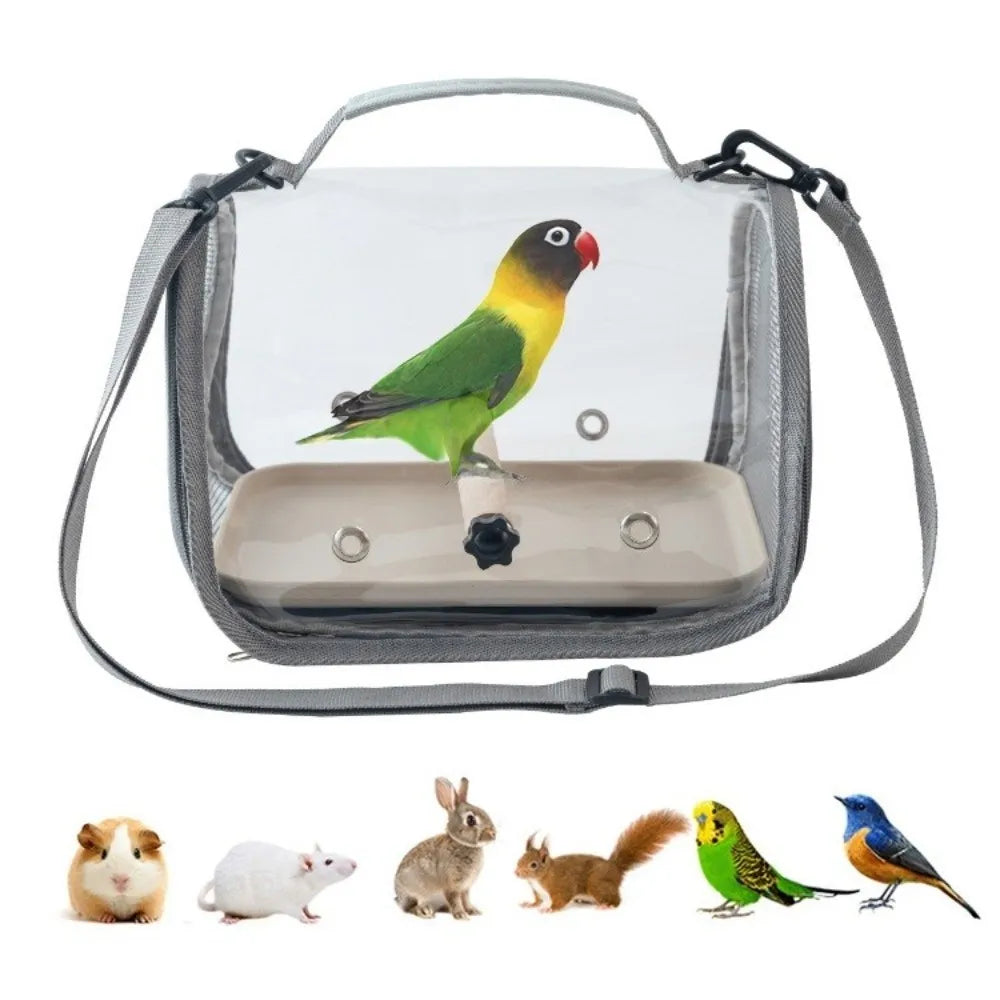 Foldable Breathable Mesh Bird Travel Carrier Cage | Portable