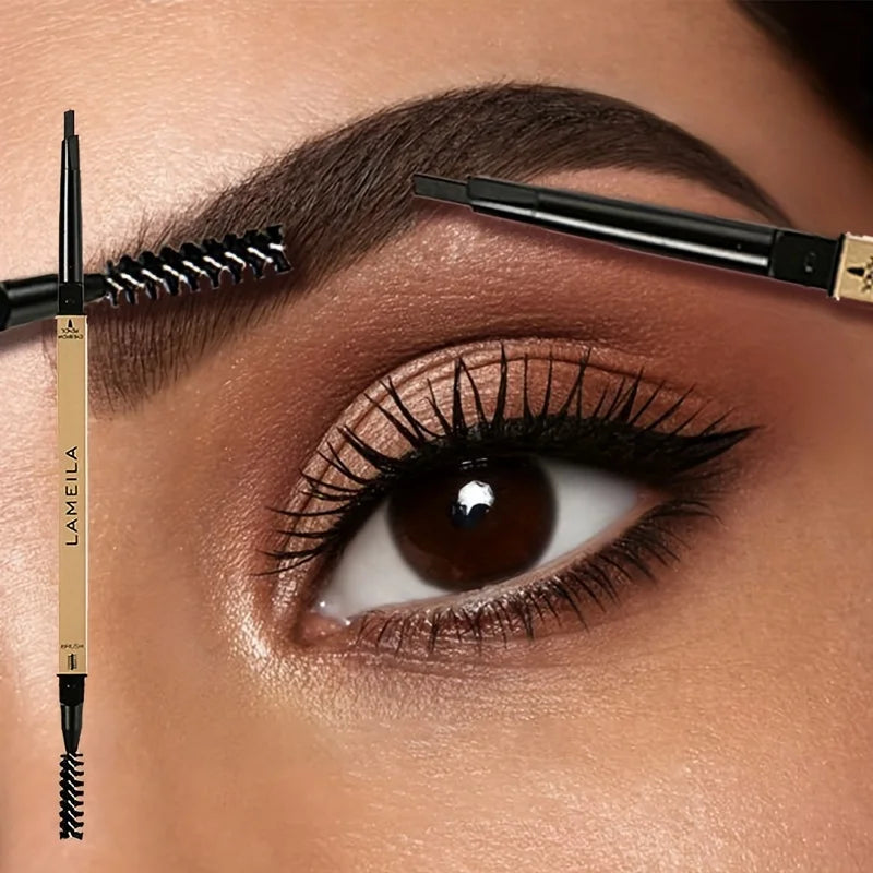 Waterproof Double-Ended Eyebrow Pencil – Ultra-Fine Tip & Spoolie