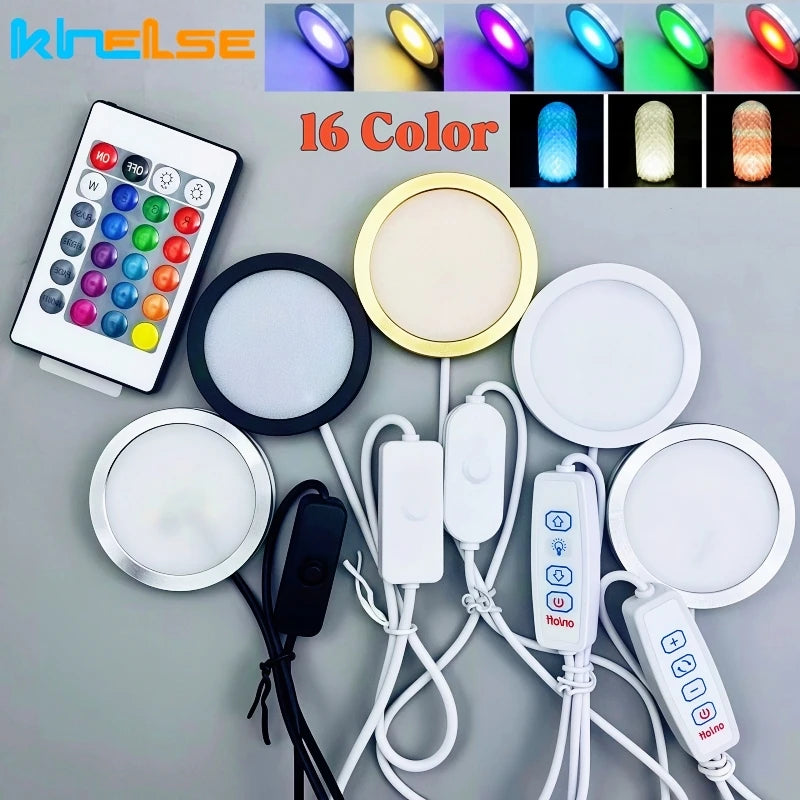 USB RGB LED Lamp Base 3W – Jewelry Display & Cabinet Light