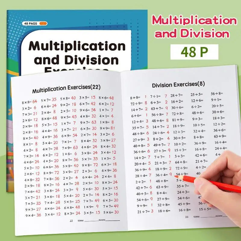 Multiplication & Division Math Workbook for Kids | Practice Book