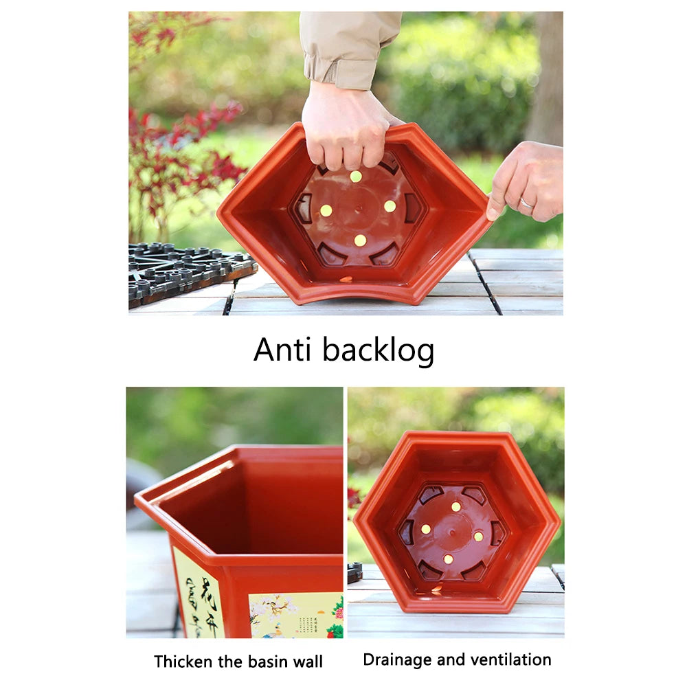 Large Hydroponic Planter Pot – Thickened Resin Plastic 9.84"