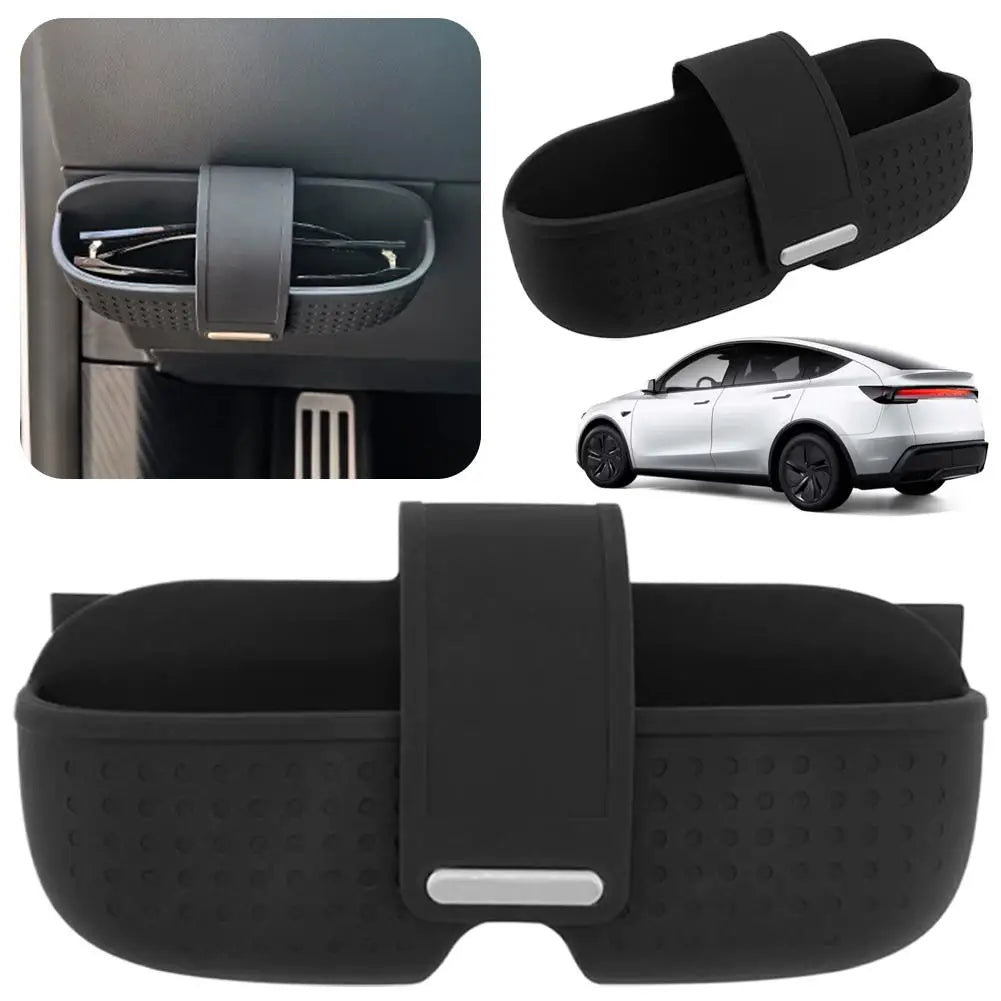 Silicone Sunglasses Holder Tesla Model 3/Y Magnetic Console Tray