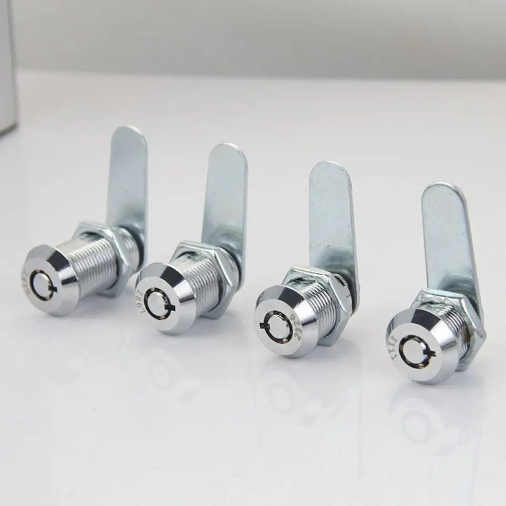 Zinc Alloy Cam Lock 16–30mm | Drawer Cabinet Mailbox + 2 Keys