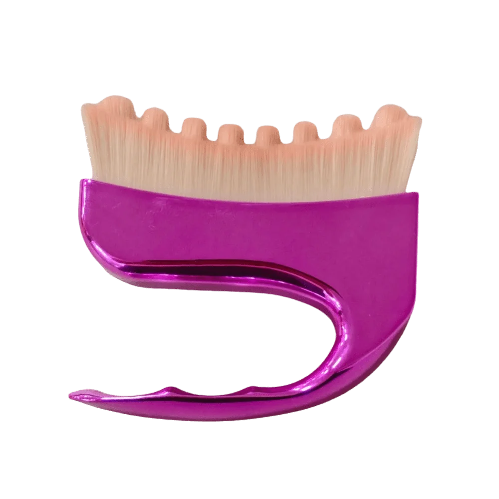 Soft Bristle Face & Neck Massage Brush | Ergonomic Handle