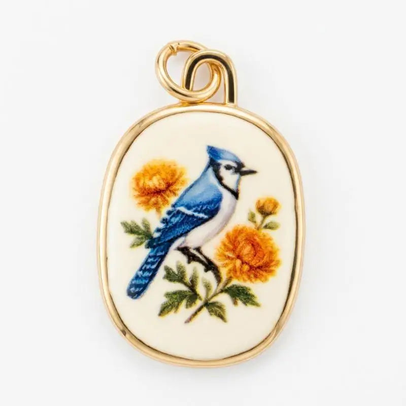 Vintage Oval Enamel Copper Pendants – DIY Jewelry Charms
