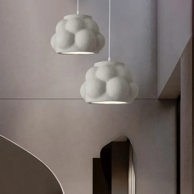 Wabi Sabi Resin LED Pendant Light | Modern Hanging Chandelier