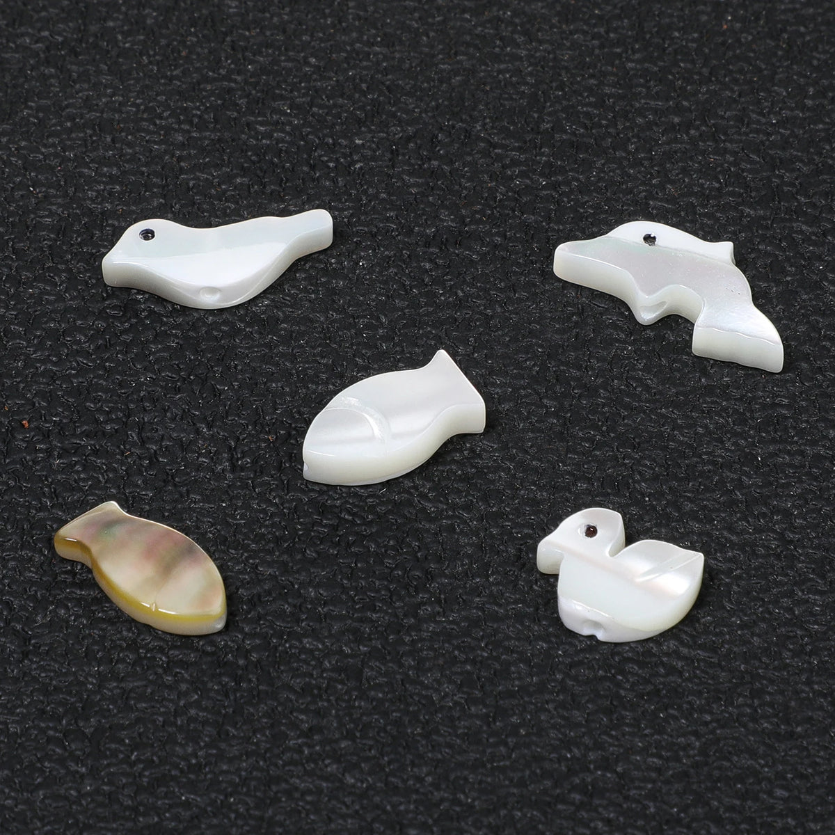 Natural Shell Beads – Fish Daisy Bird Loose Spacer Beads for DIY