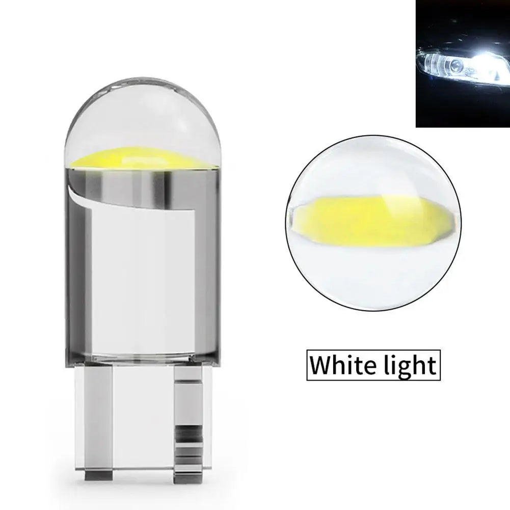 T10 W5W LED Car Bulbs – White COB Plug & Play Interior Lights