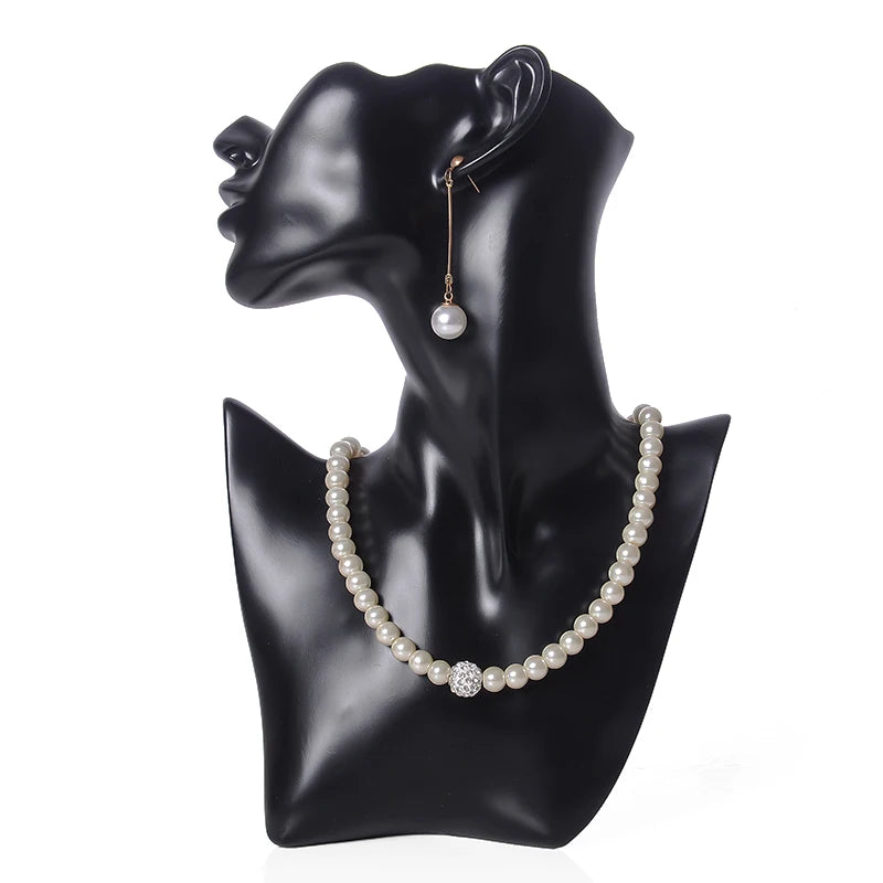Resin Abstract Art Jewelry Display Bust & Mannequin Head Stand