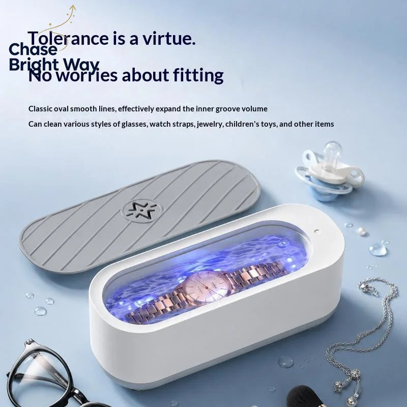 Portable Ultrasonic Eyeglass Cleaner – USB & Battery Mode