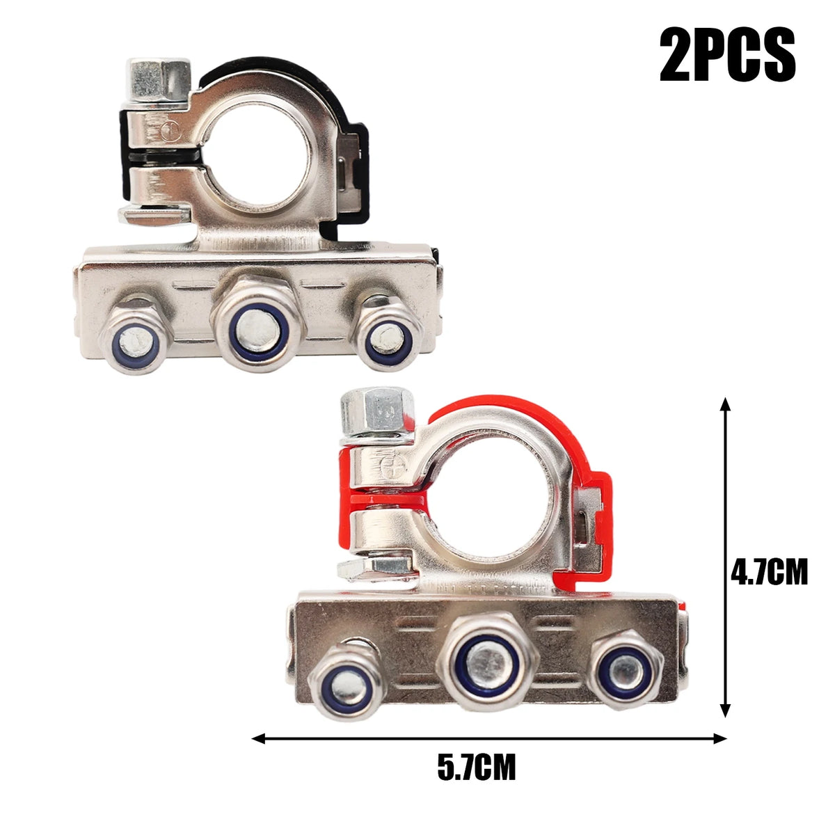Quick Release Car Battery Terminal Connectors 12V/24V – 2 Pack