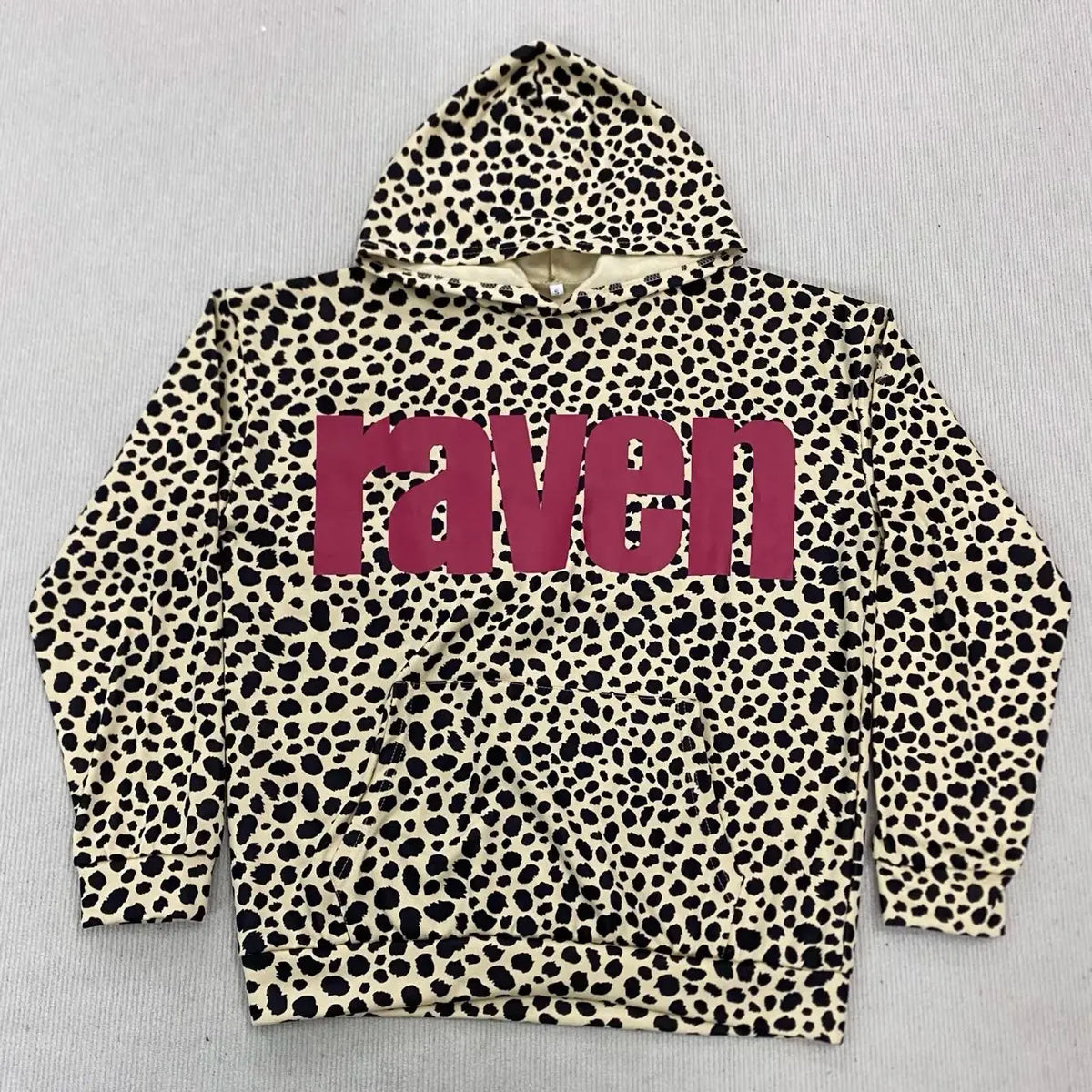 Y2K Punk Print Oversized Hoodie – Women's Retro Streetwear