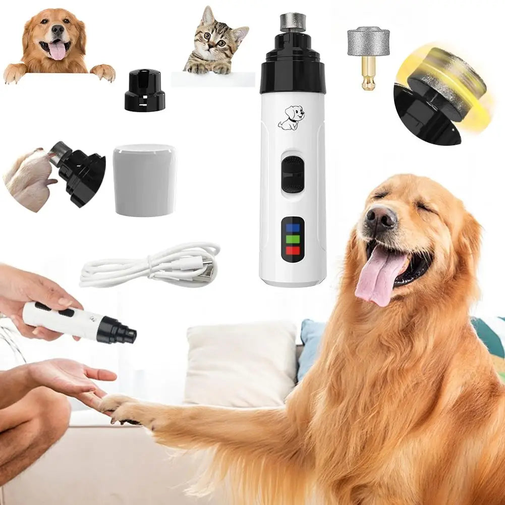 USB Rechargeable Electric Pet Nail Grinder – Dogs & Cats
