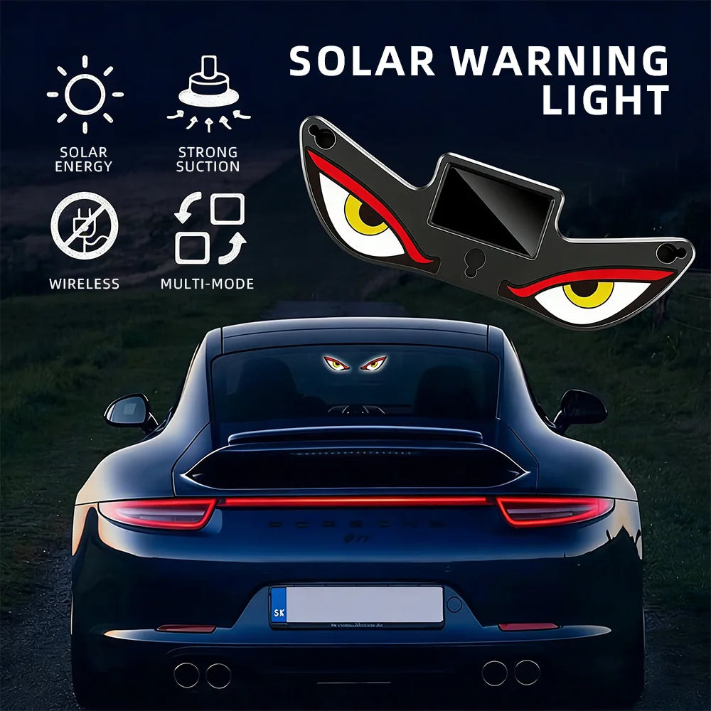 Solar Demon Eye Neon Ambient Light – Car Windshield Decor