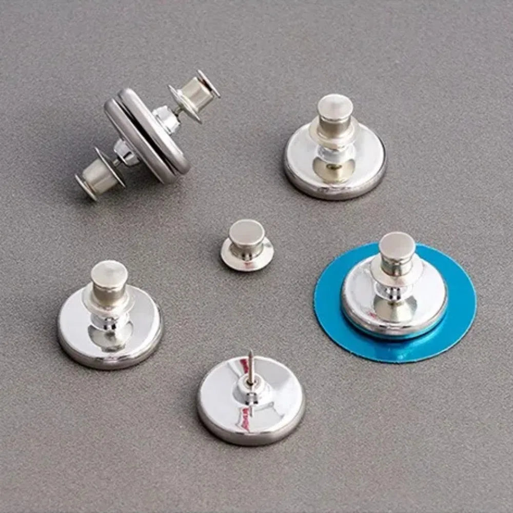Curtain Magnetic Buckle Clips – Wall Mounted Metal Holders 2 Pairs