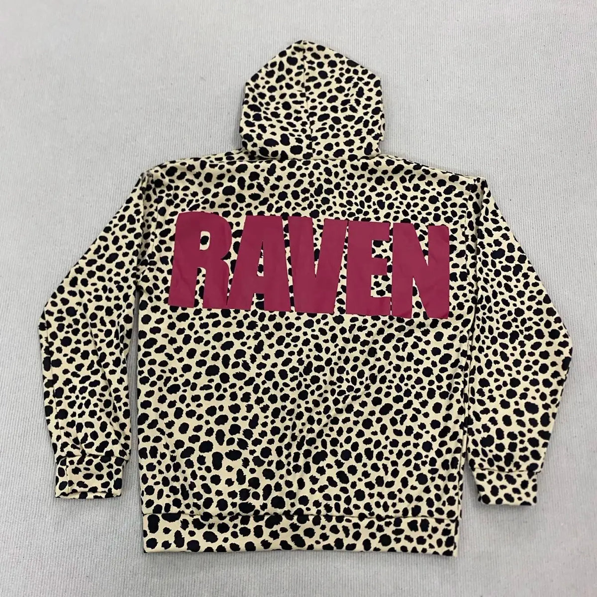Y2K Punk Print Oversized Hoodie – Women's Retro Streetwear