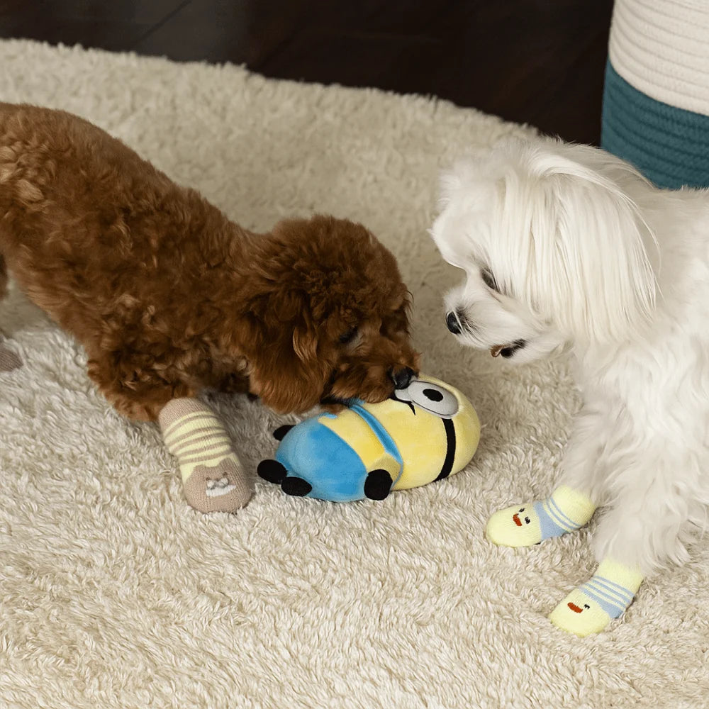 Non-Slip Cotton Dog Socks – Warm Booties for Small Breeds