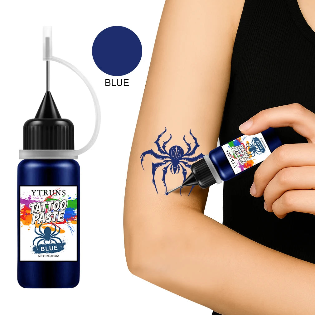 Colorful Henna Tattoo Paste – Plant-Based DIY Body Art Cone