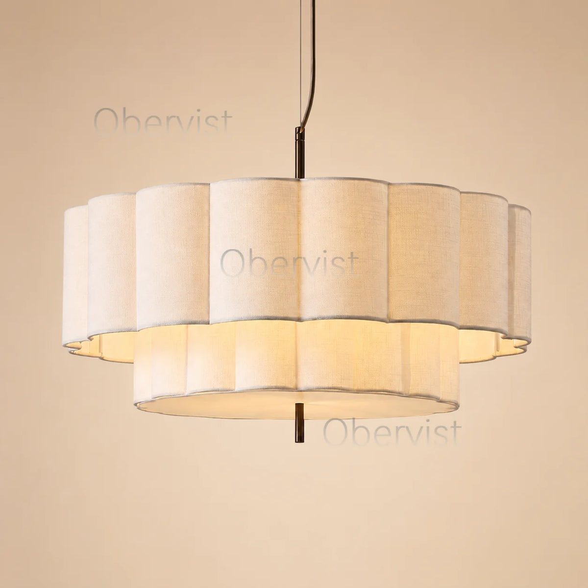 Wabi Sabi Fabric Pendant Light | Nordic Minimalist Ceiling Lamp