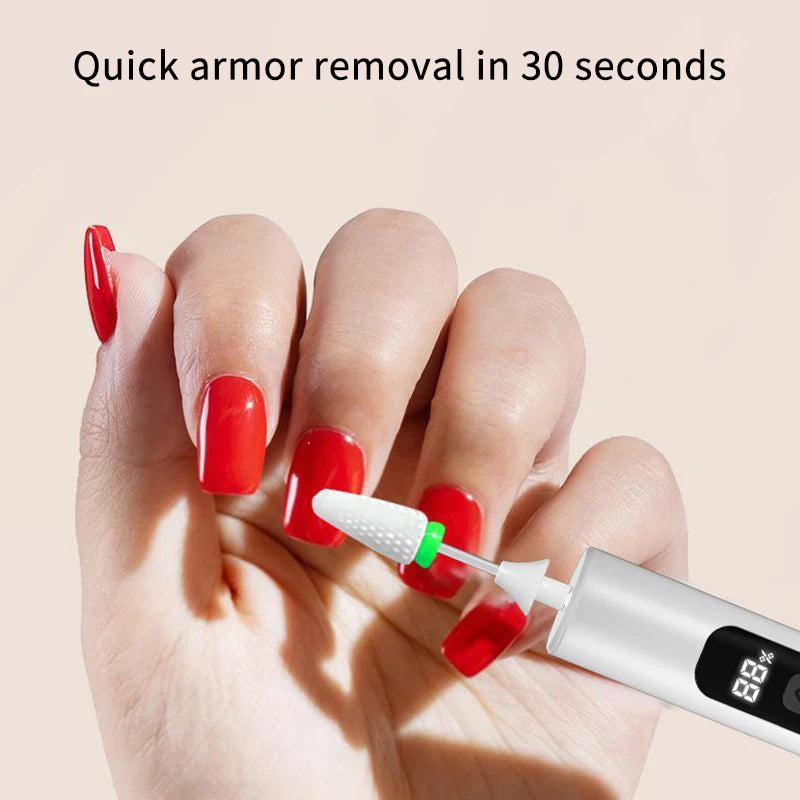 Wireless Nail Drill 35000RPM USB Rechargeable Manicure Pen