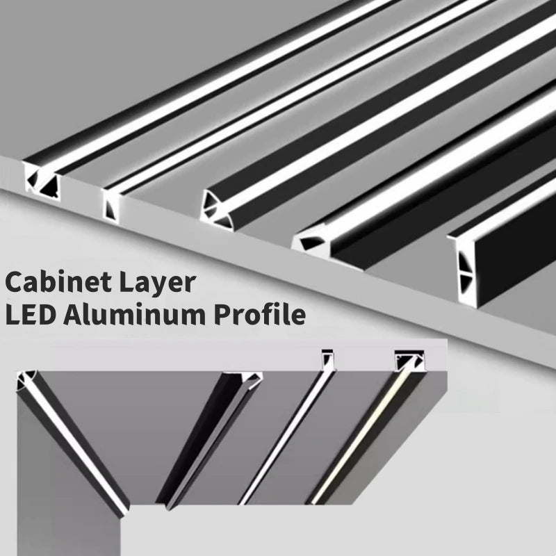 Recessed LED Aluminum Profile Channel & Silicone Diffuser Cabinet Light