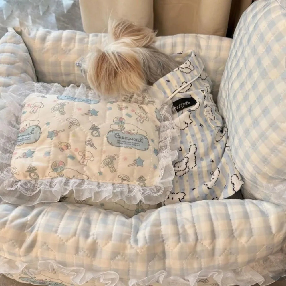 Cute Puppy Print Dog Sleepwear – Anti-Shedding Base Layer