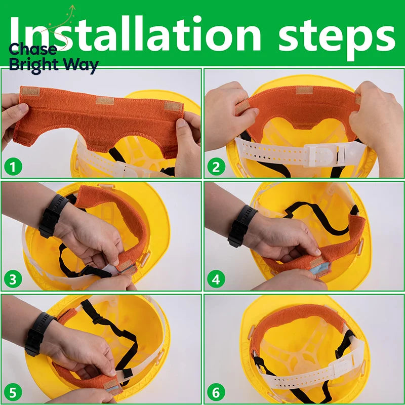 Hard Hat Sweatbands – Flame Retardant Helmet Cushion Pads 2-Pack