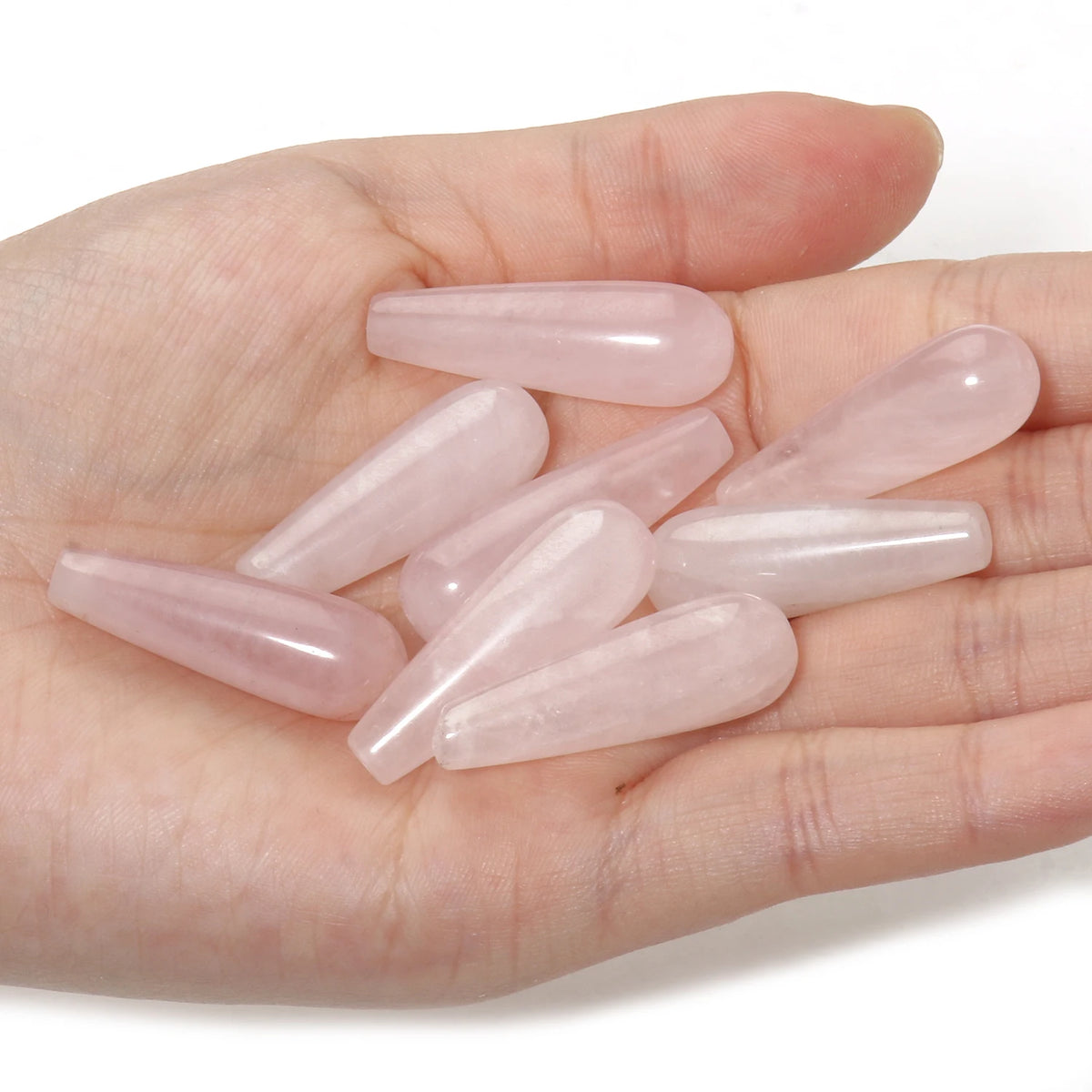 Water Drop Spacer Beads 10x30mm – Chalcedony Howlite DIY Jewelry