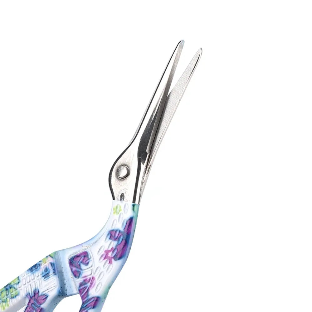 Vintage Floral Stainless Steel Craft Scissors | Sewing & Needlework