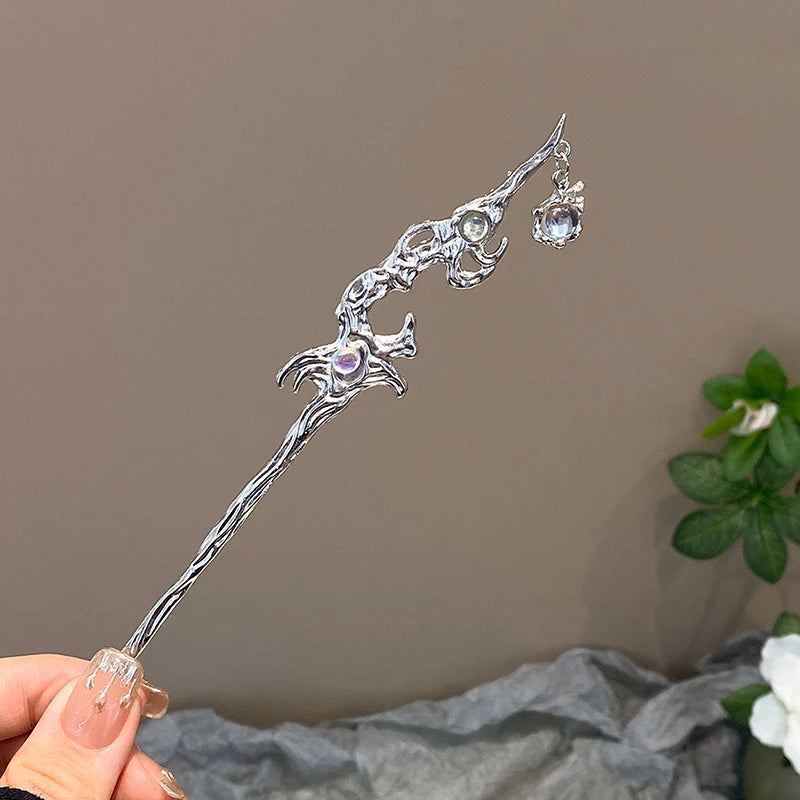 Vintage Chinese Handmade Hair Stick – Elegant Alloy Hairpin