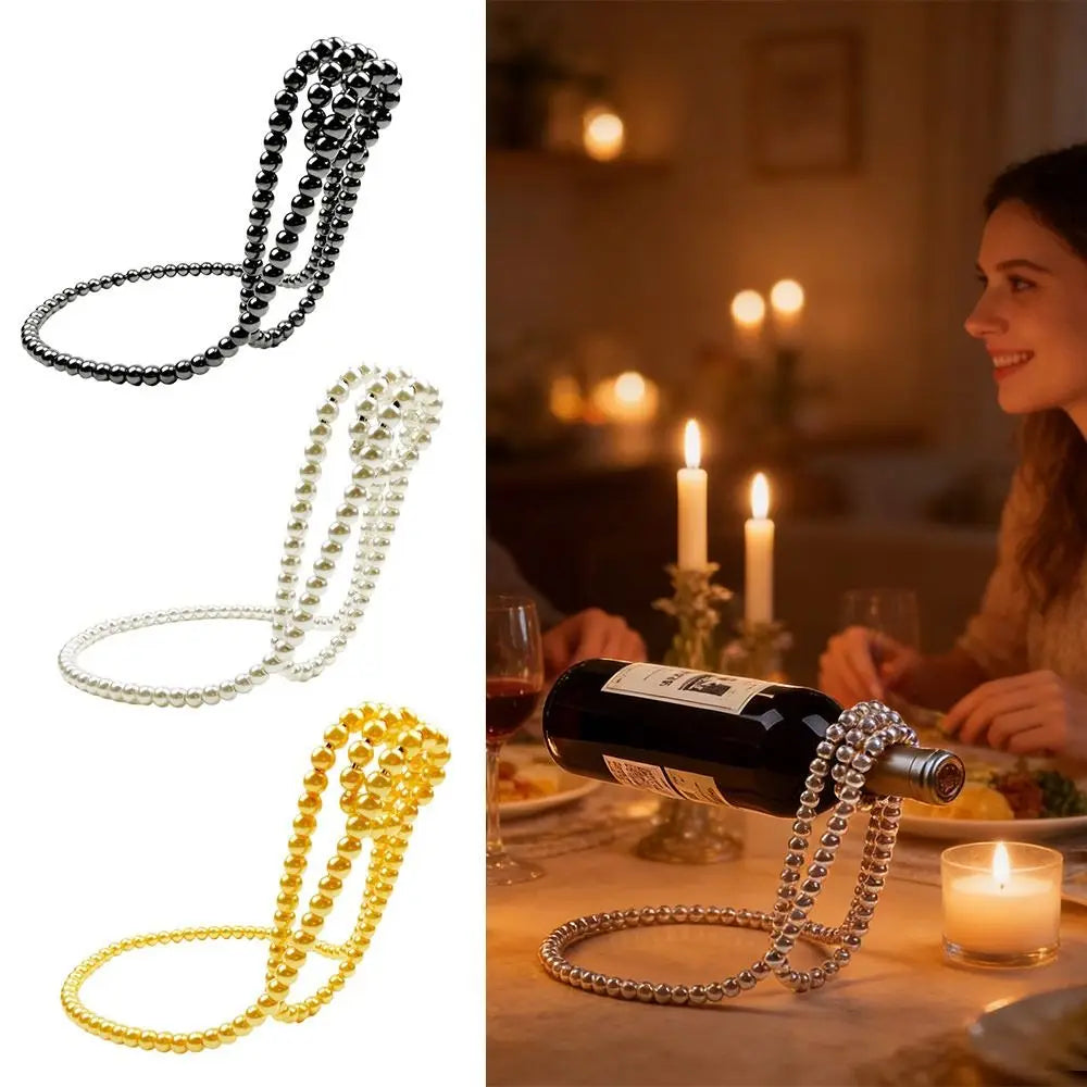 Pearl Necklace Floating Iron Wire Display Stand | Home Décor