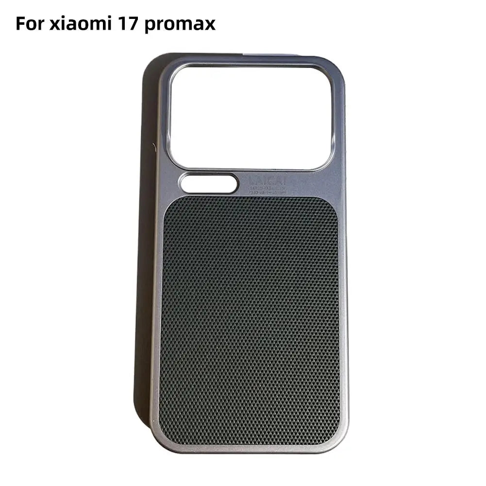 Xiaomi 17 Pro Max / 17 Pro Slim Leather Case – 3D Stripe Cover